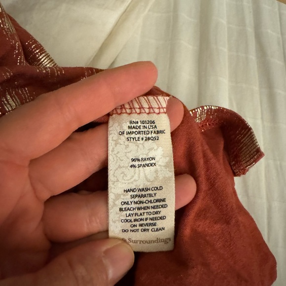 Soft Surroundings Alessandra Chevron maxi dress size medium - Picture 5 of 6